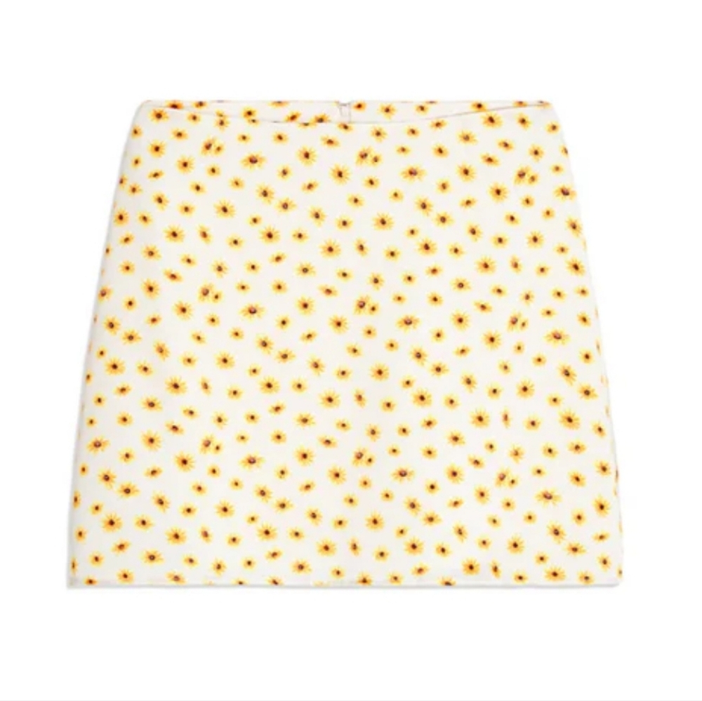 WeWoreWhat Daisy Floral Slip Mini Skirt XS NWT